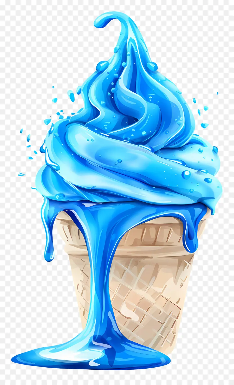 Azul Helado，De Postre PNG