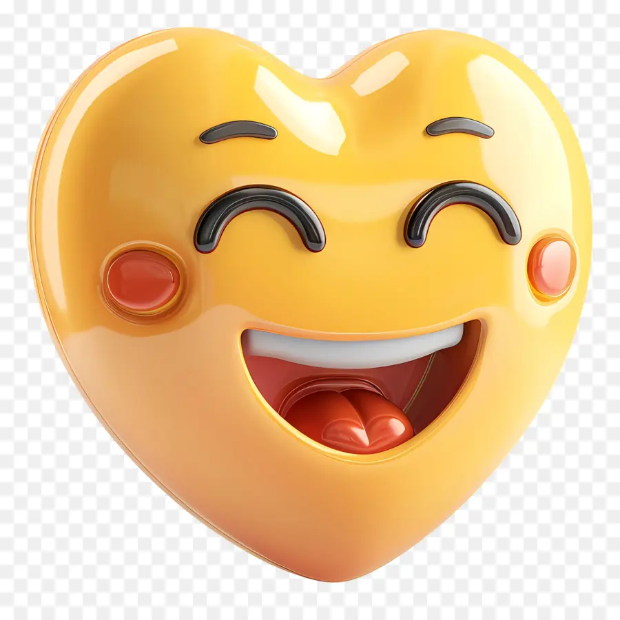 Corazón Emoji，La Cara Sonriente PNG