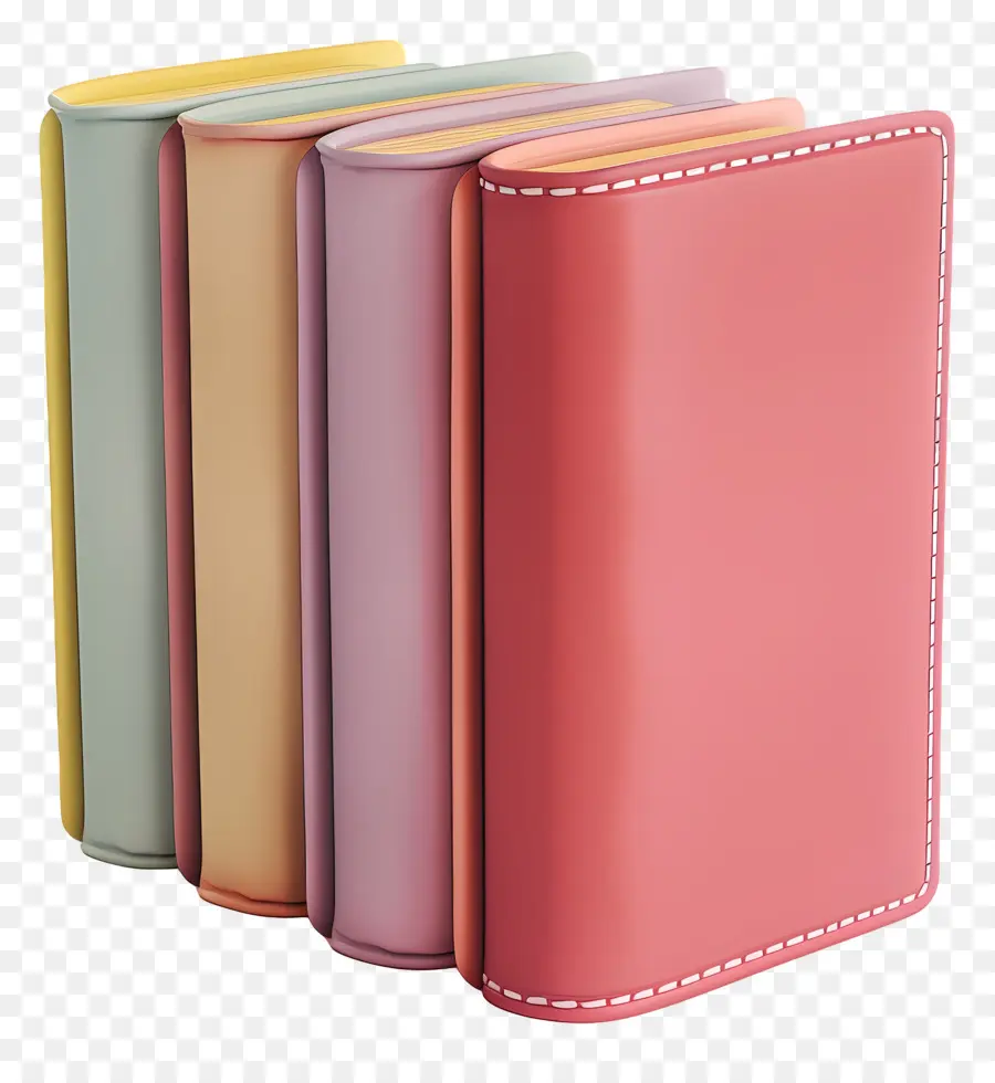 Libros De Pie，Cuadernos De Cuero PNG