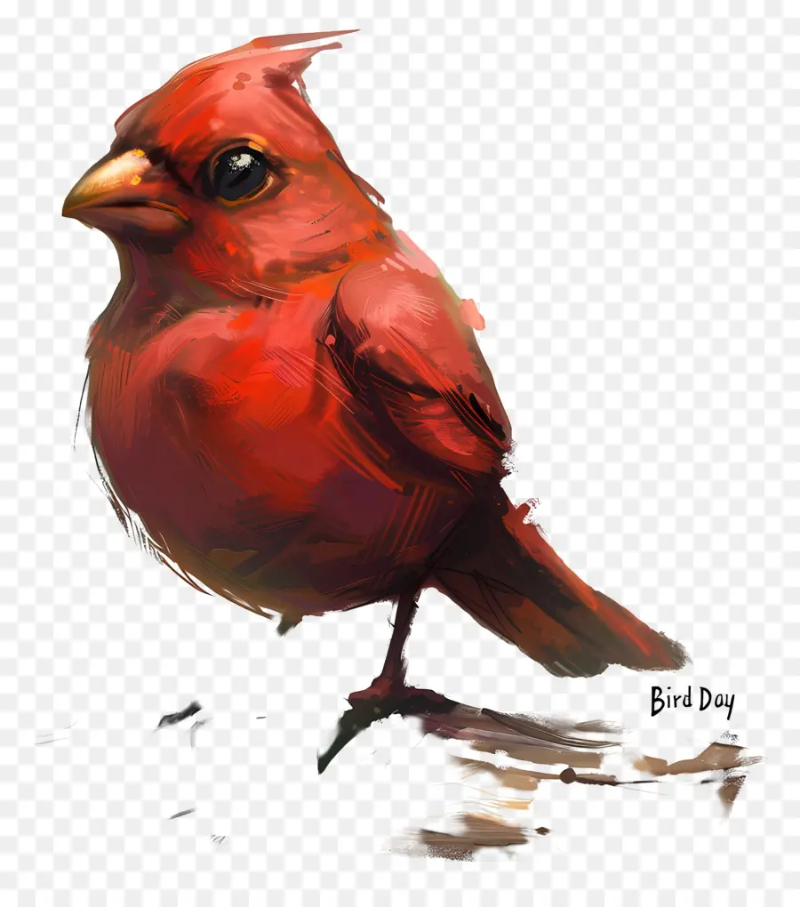 Día De Las Aves，Pájaro Rojo PNG