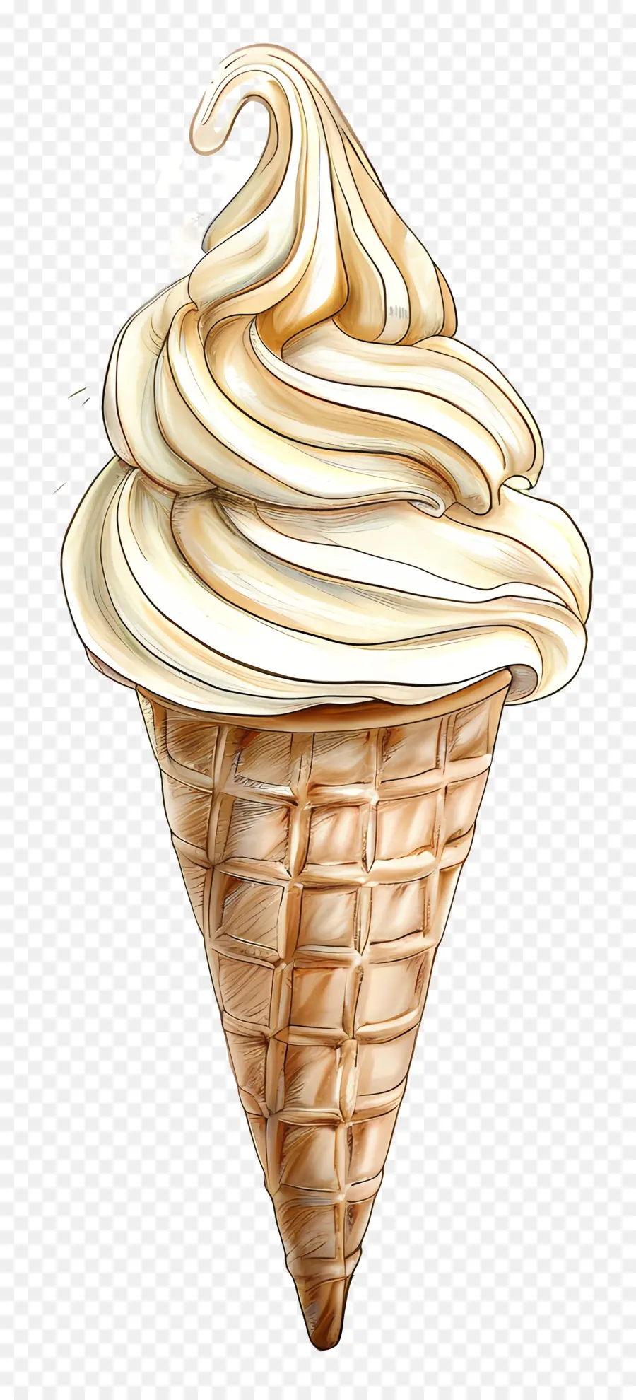 Helado De Vainilla，Helado PNG