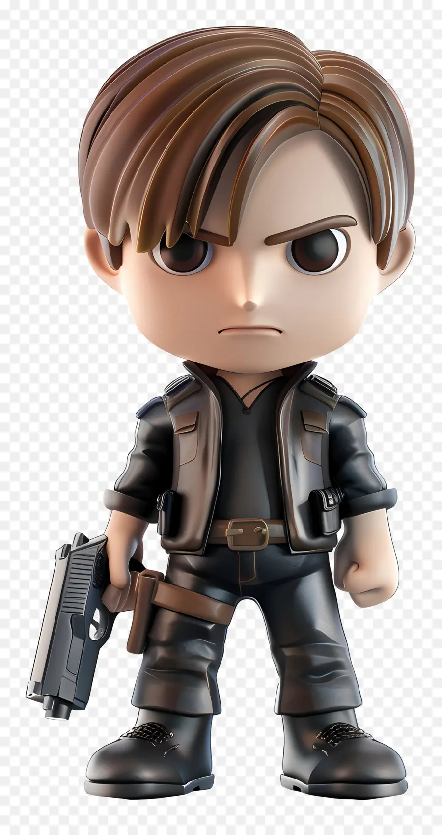 Figura De Leon Scott Kennedy，Chaqueta De Cuero PNG