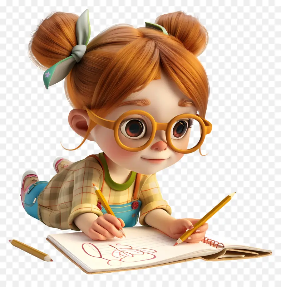 Dibujo De Niña，Estudiante PNG