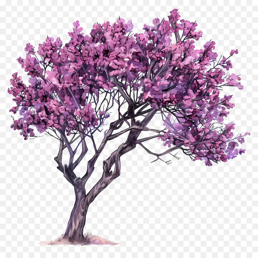 Judas árbol，árbol Morado PNG