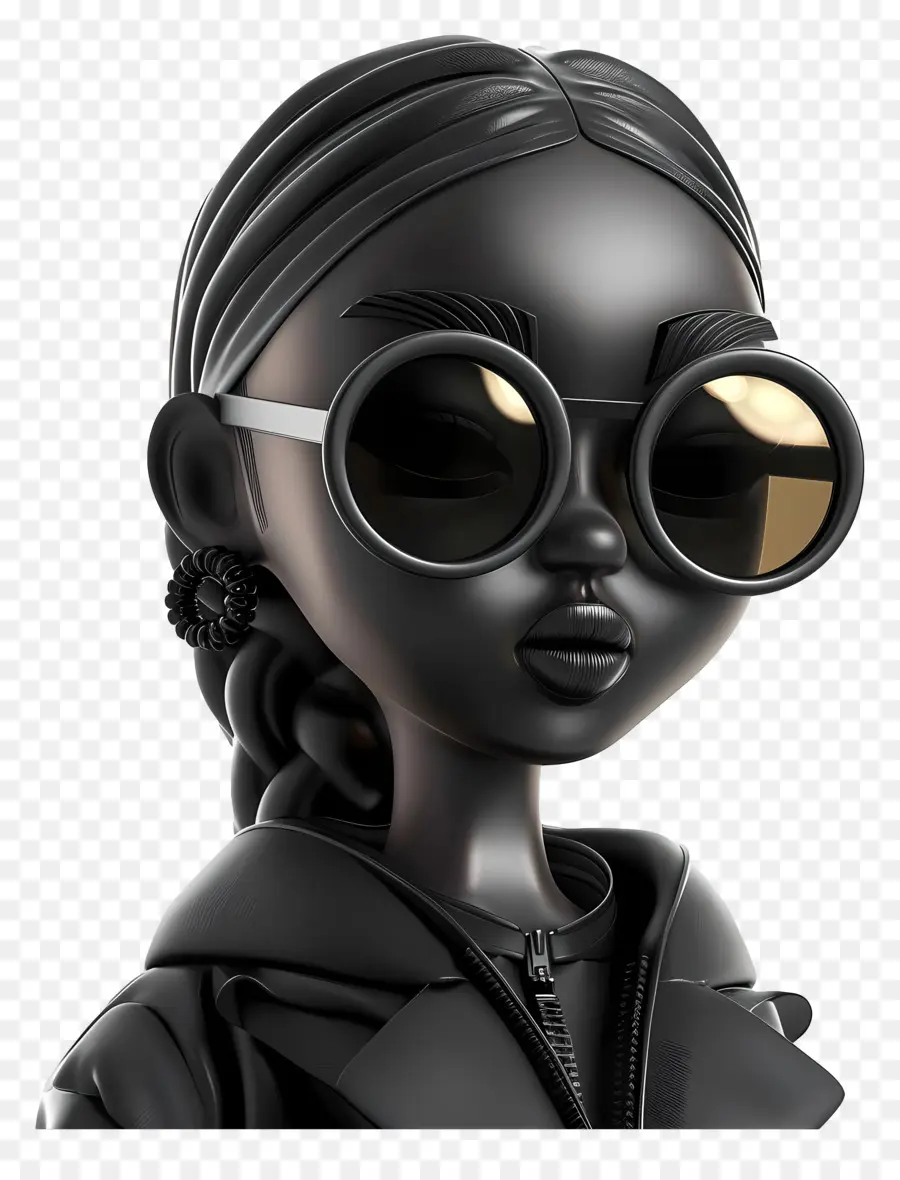 Chica De Moda Negra，Misterio PNG