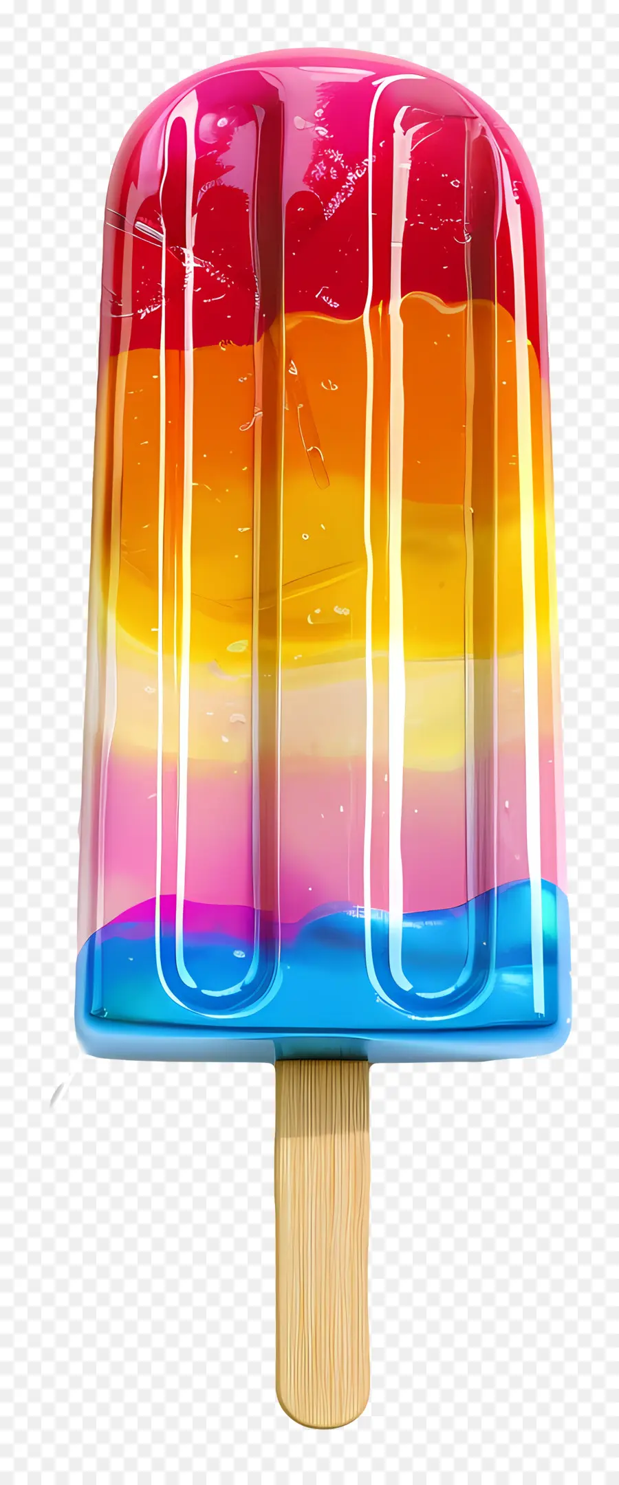 Palo De Helado，Paleta De Arcoiris PNG