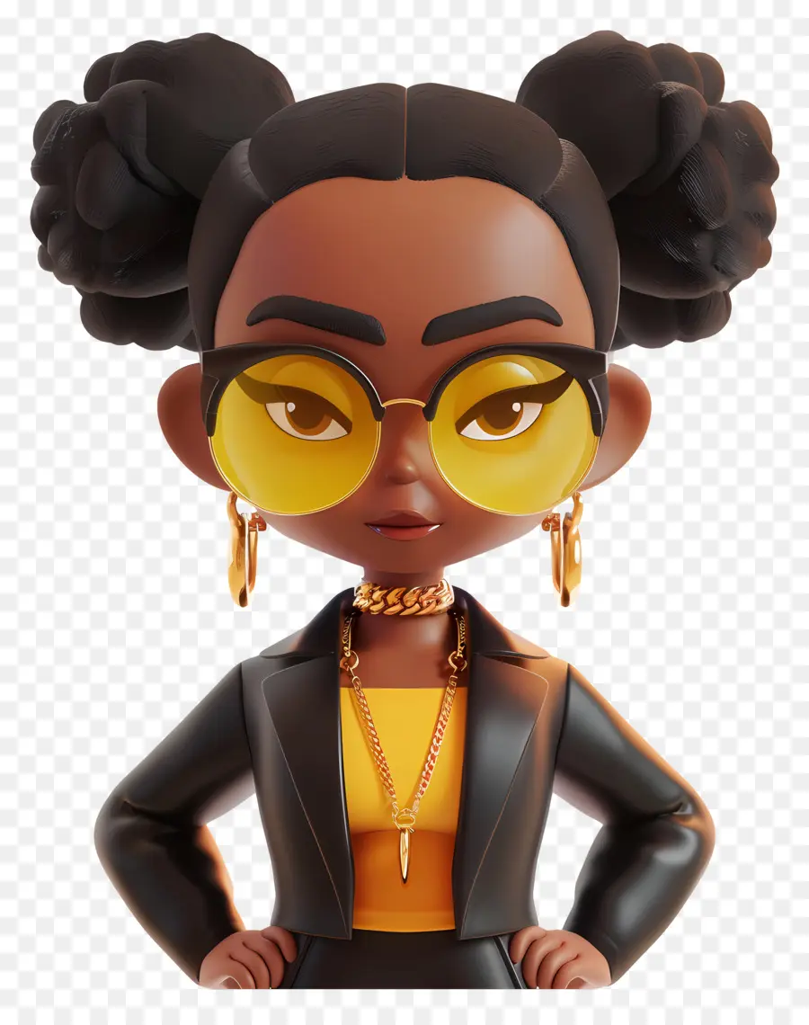 Negro De La Muchacha，La Moda PNG