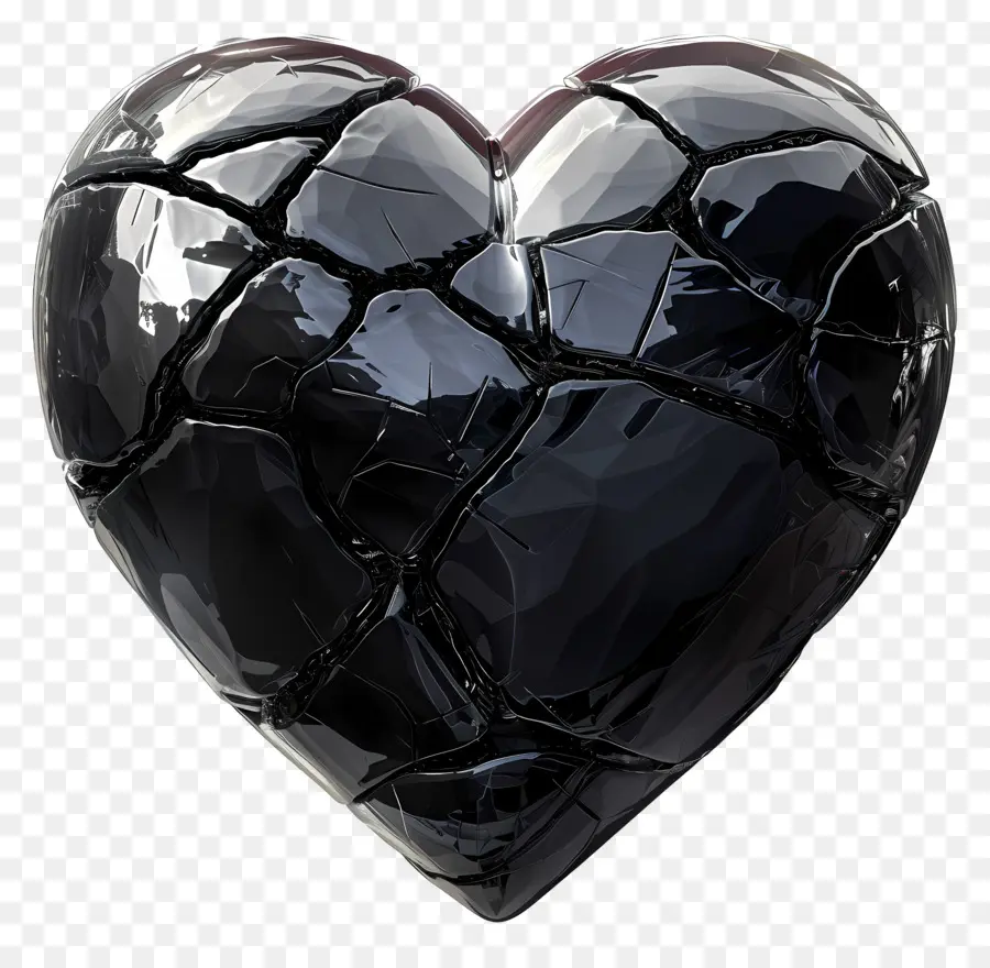Corazón Negro，Corazón Roto PNG