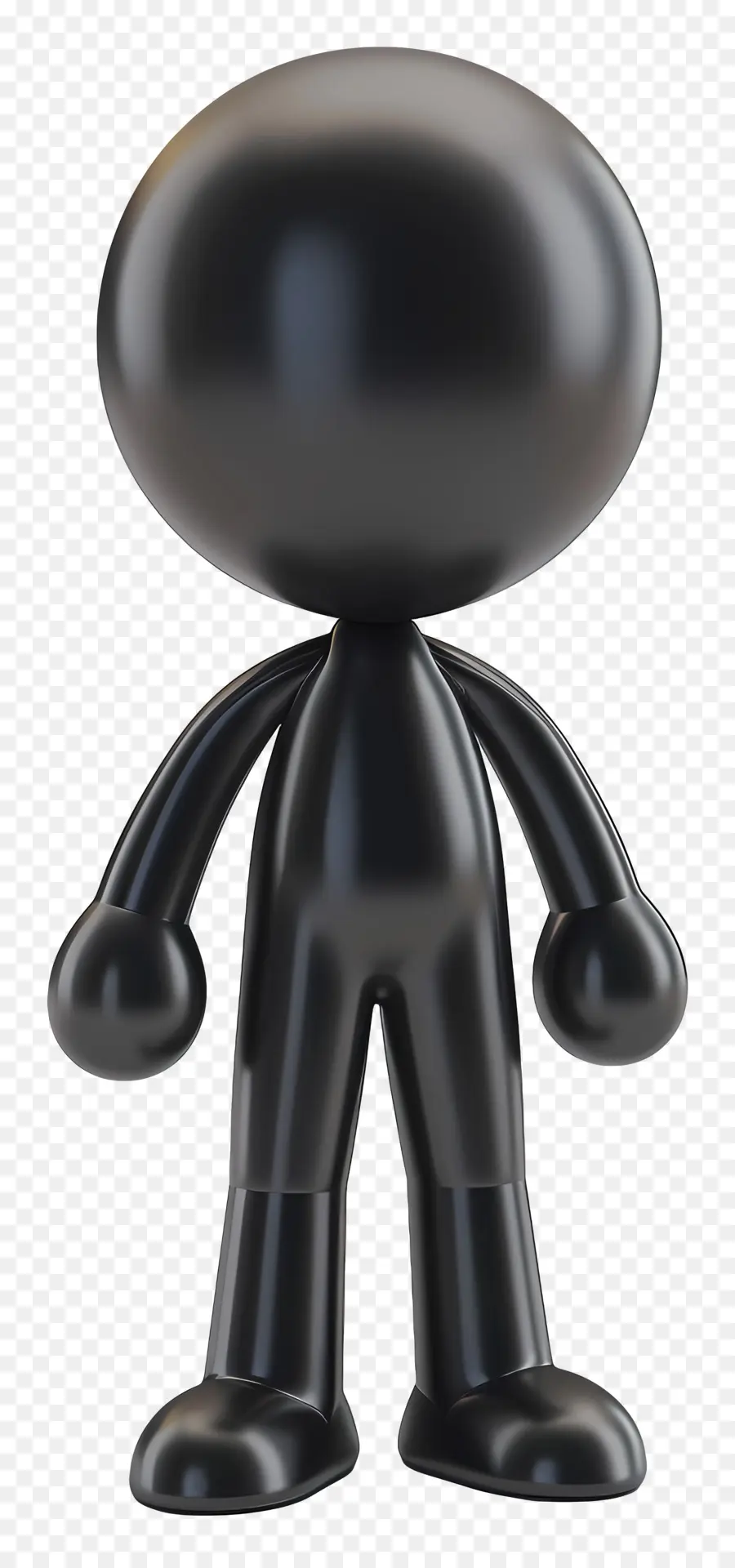 Figura Negra，Personaje 3d PNG