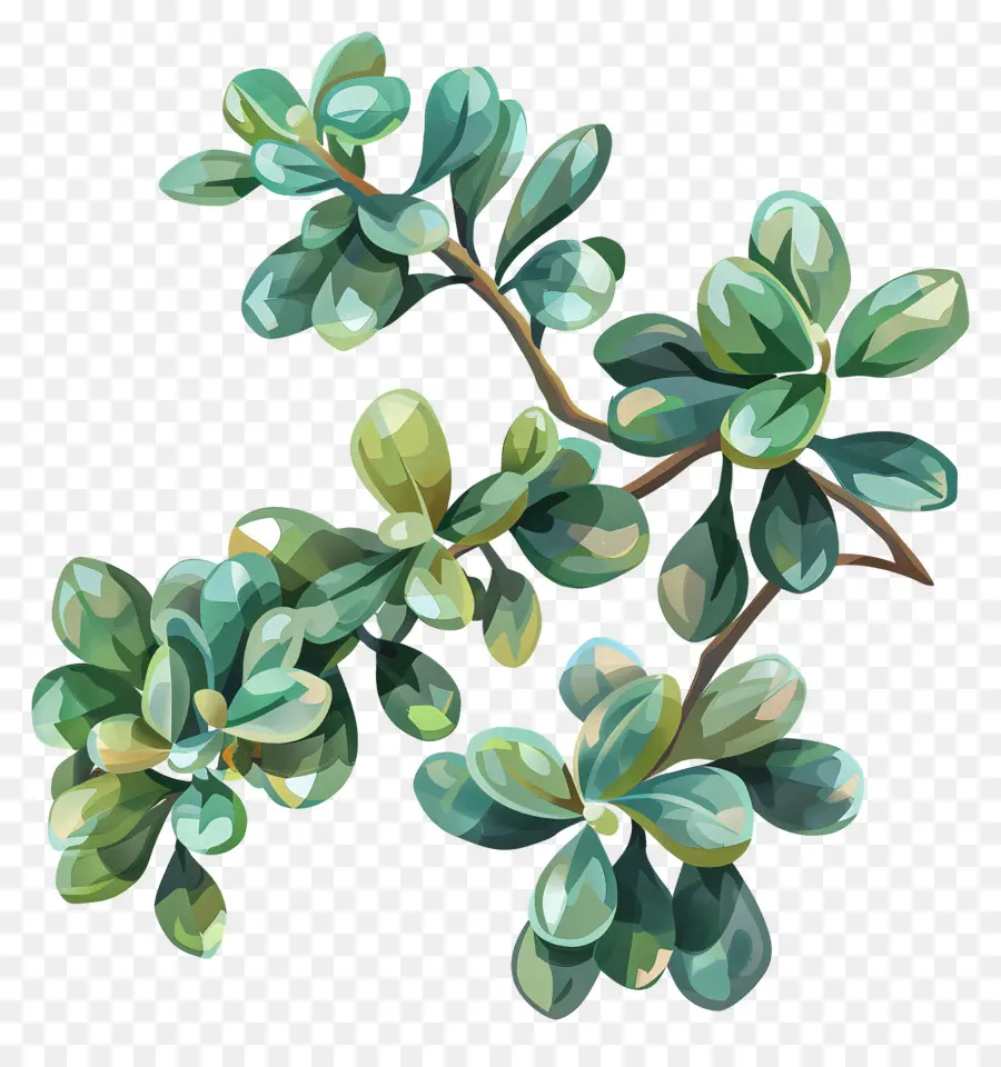 Planta De Jade De Ondulación，Planta Suculenta PNG