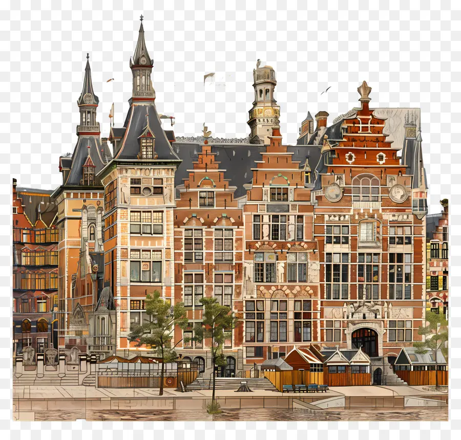 Museo Rijksmuseum，Paisaje Urbano PNG