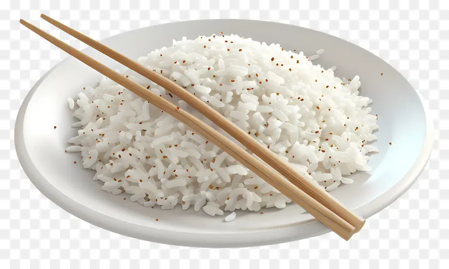 Plato De Arroz，Arroz Blanco PNG