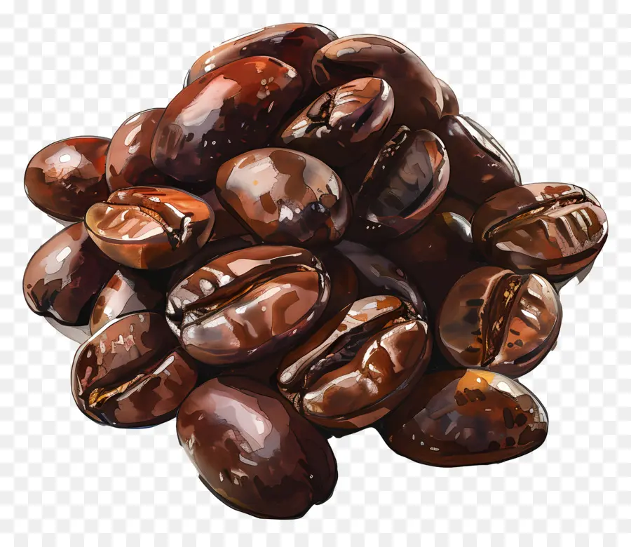 Los Granos De Café，Pelado PNG