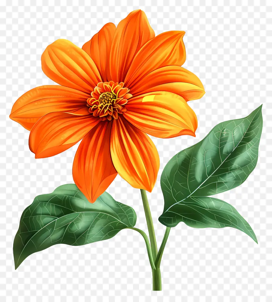 Flor De Tithonia，Flores Naranjas PNG