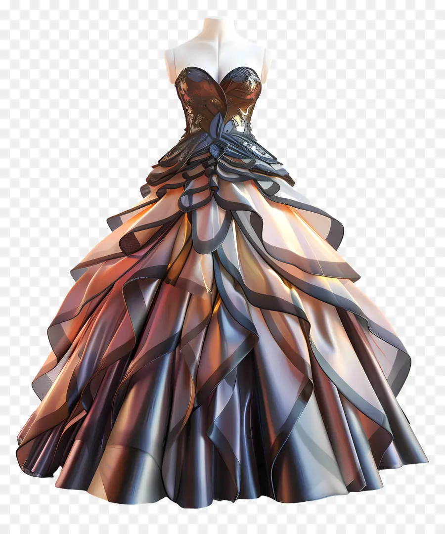 Vestido De Bola，Elegante Vestido PNG