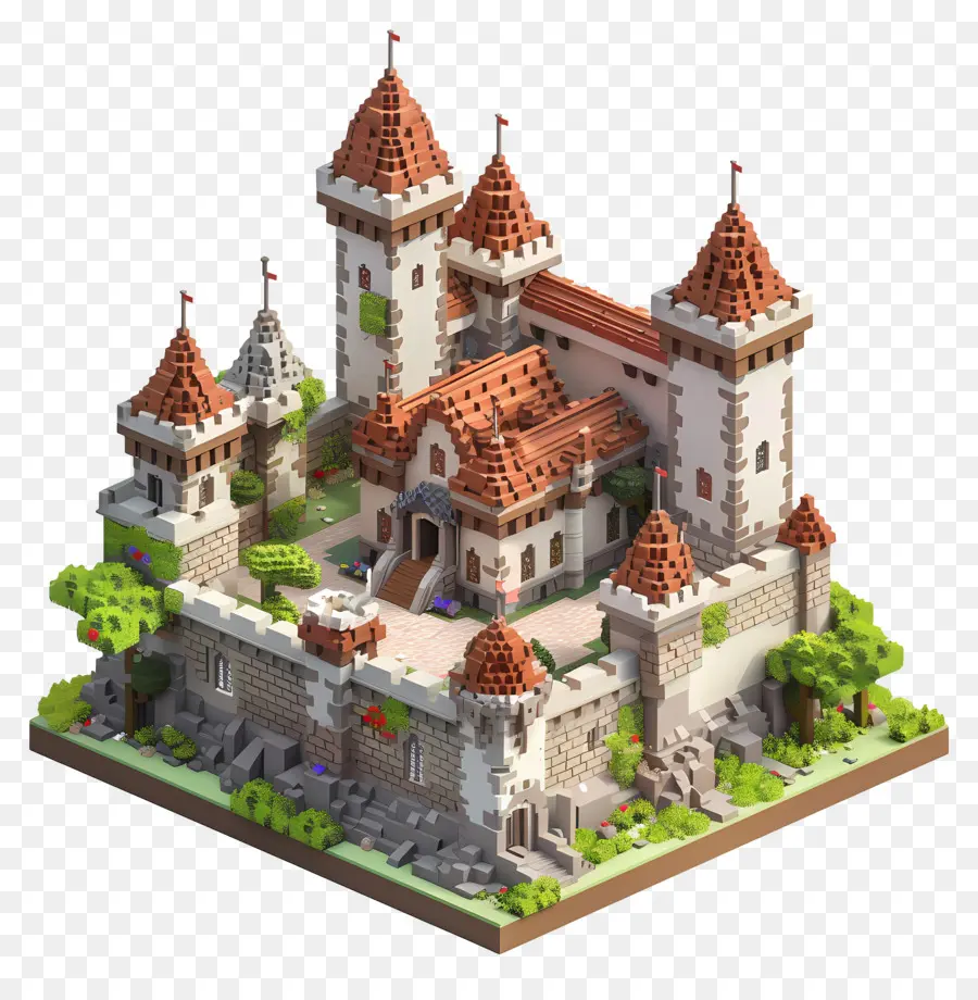 Castillo De Minecraft，Castillo PNG