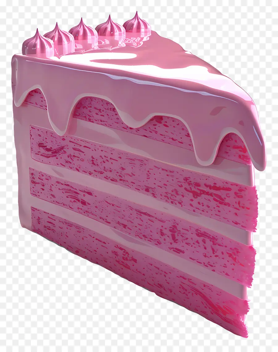 Rosa Pastel，Capas De La Torta PNG