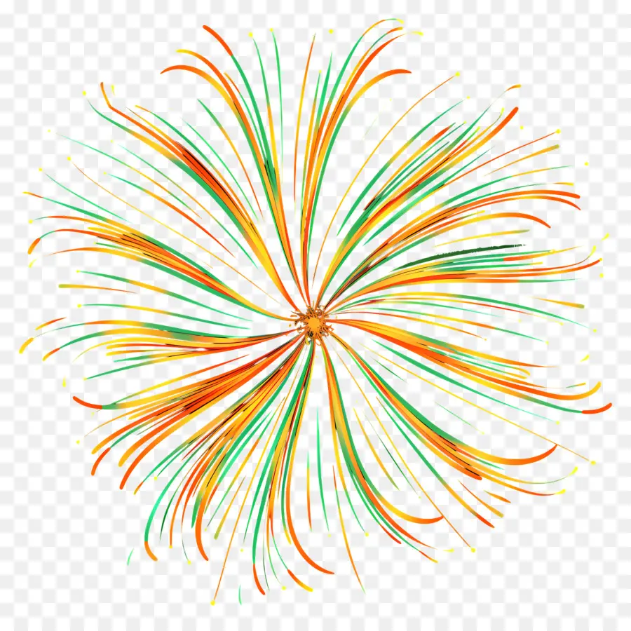 Arte De Línea，Fuegos Artificiales PNG