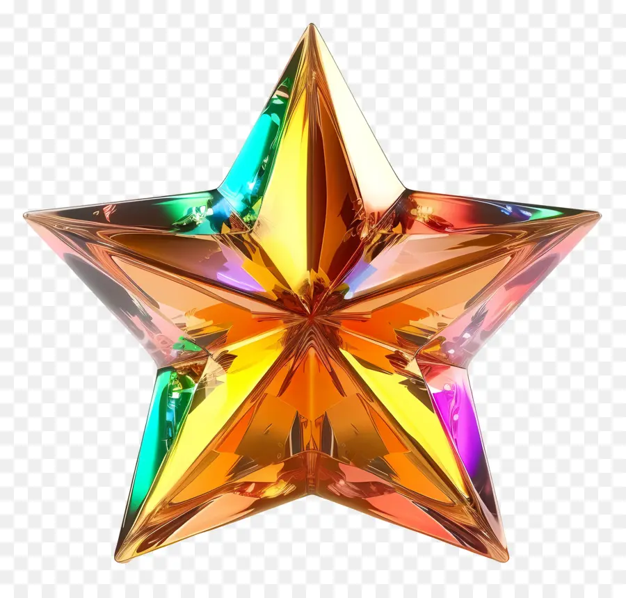 Estrella Brillante，Estrella De Cristal PNG