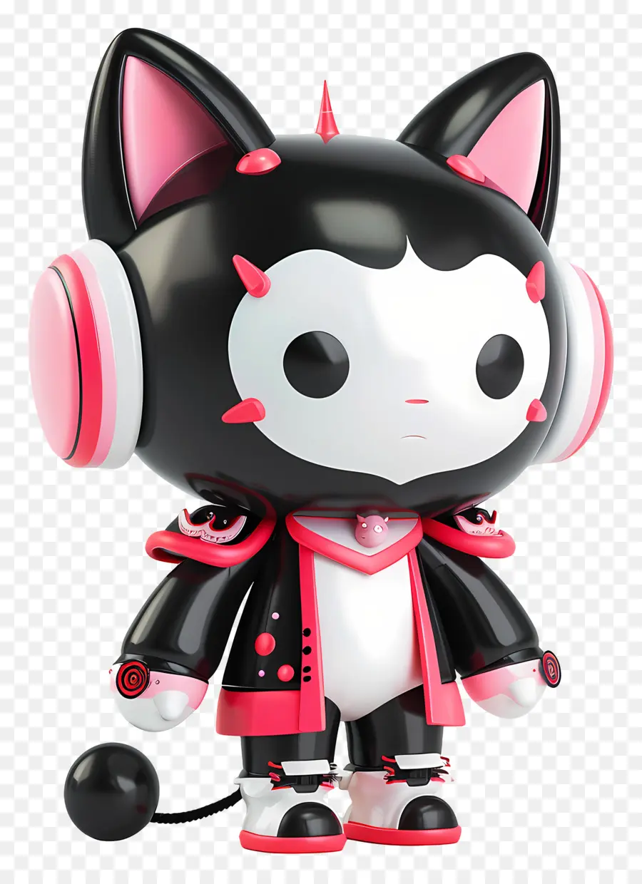 Figura De Kuromi，Personaje De Dibujos Animados PNG