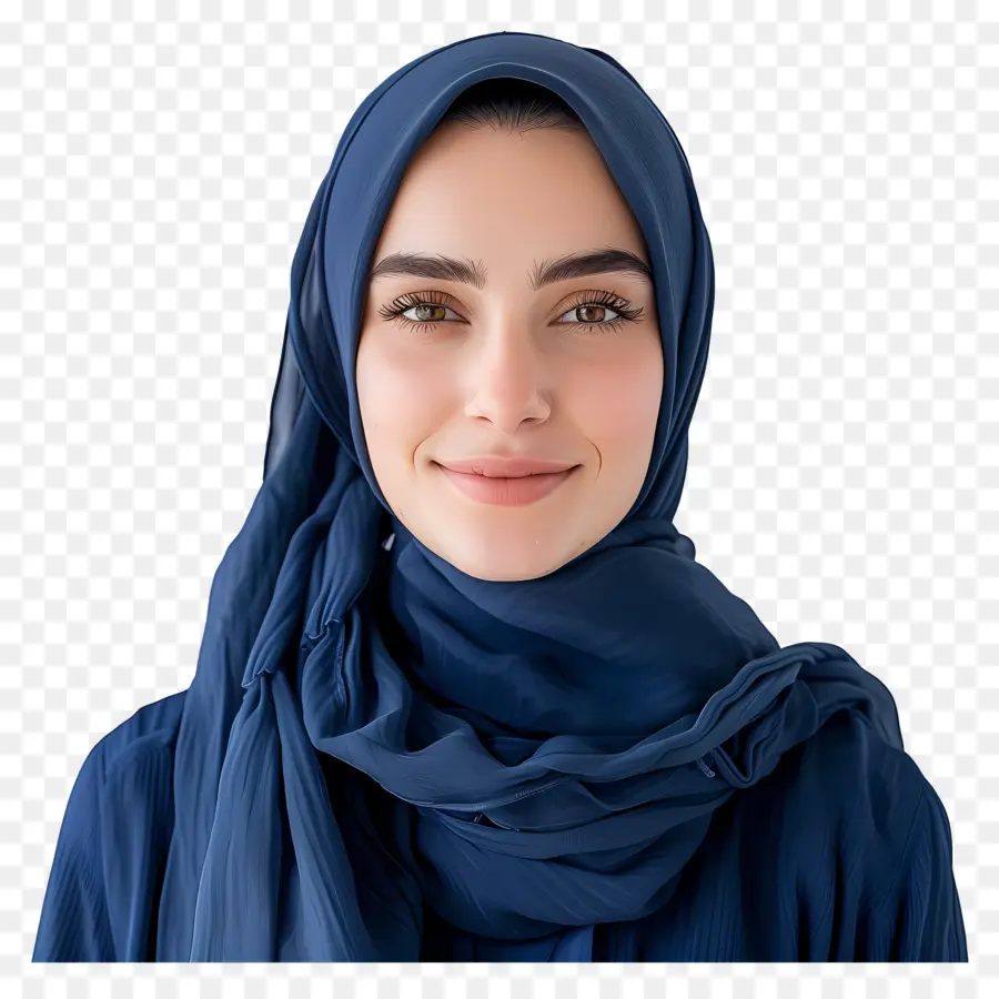 Hijab Azul Marino，Hijab PNG