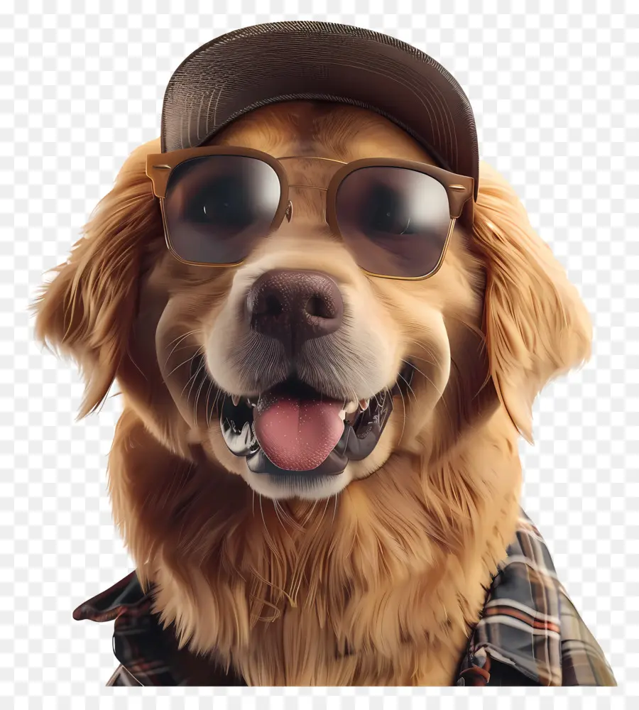 Golden Retriever，Gafas De Sol PNG