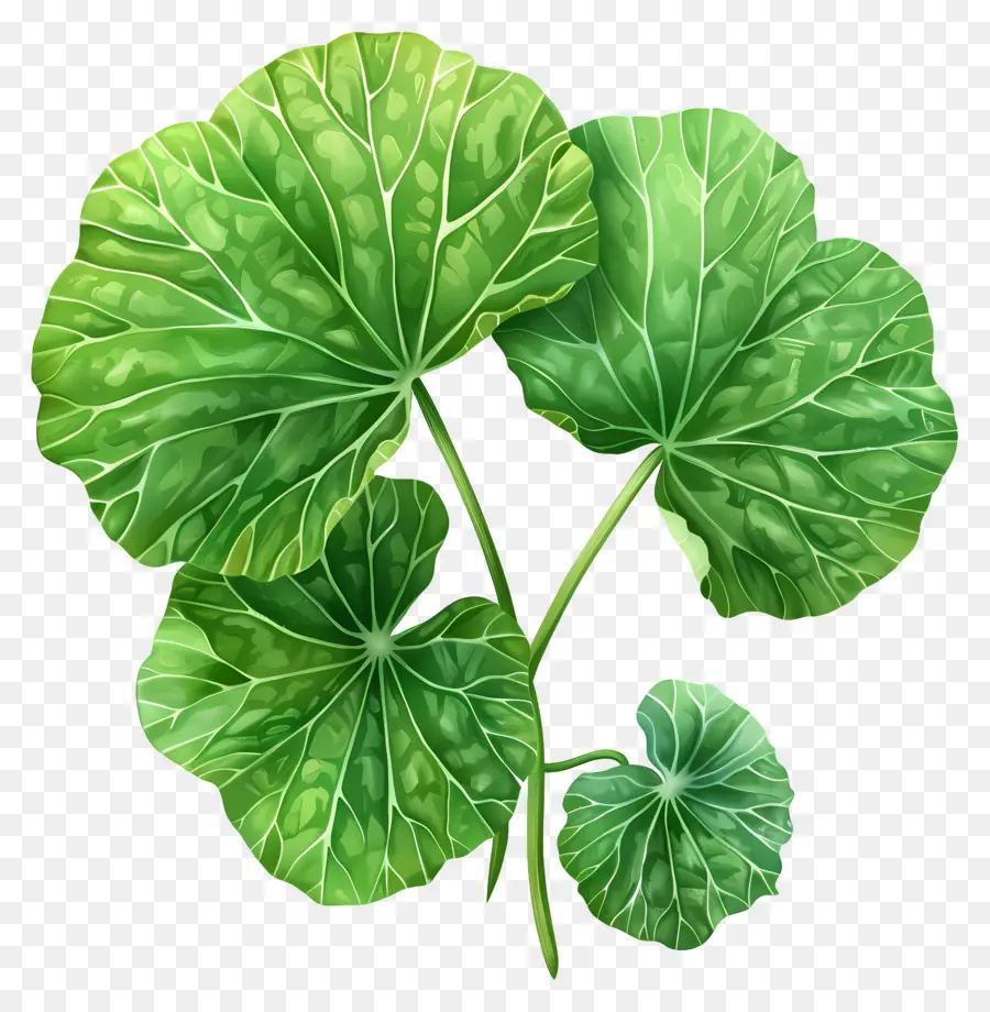 Hoja De Centella Asiática，Hojas Verdes PNG