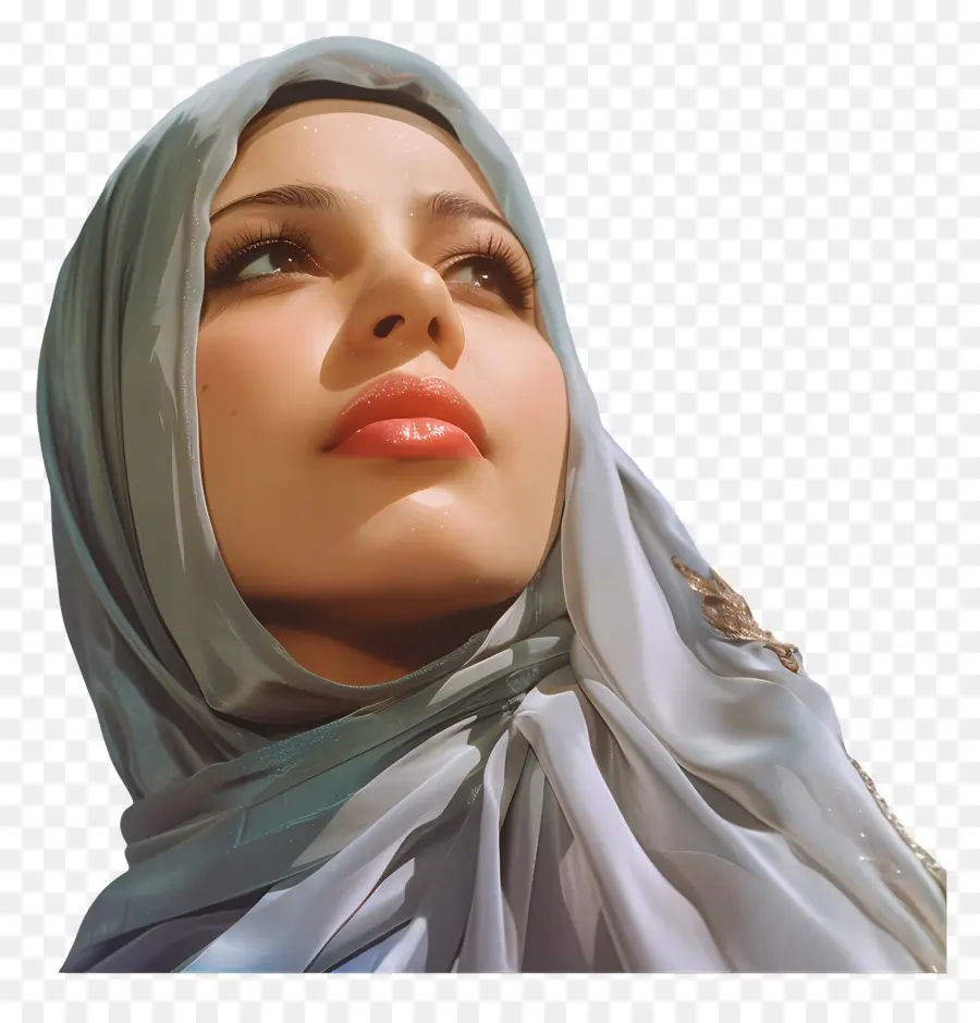 Retrat Mujer Hijab，Hijab PNG