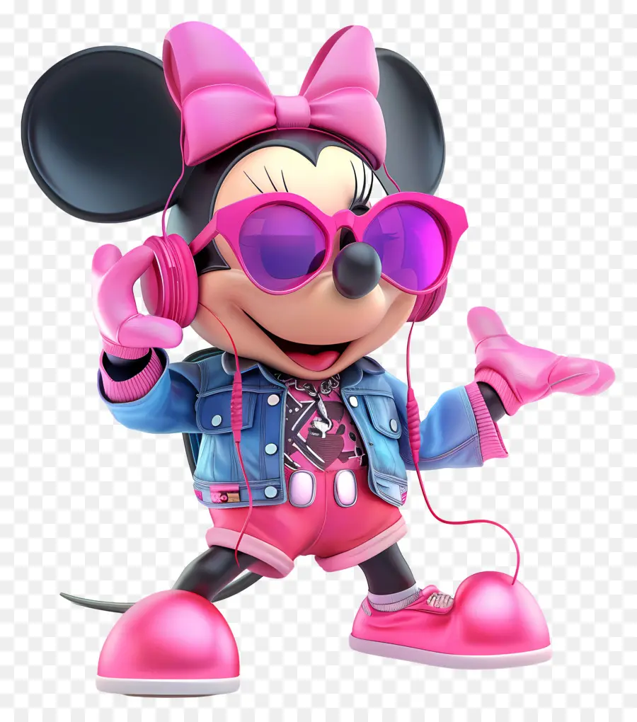 Ratón Minnie Rosa，Ratón De Dibujos Animados PNG