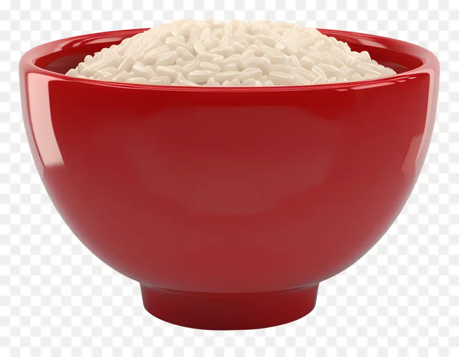 Plato De Arroz，Tazón Rojo PNG