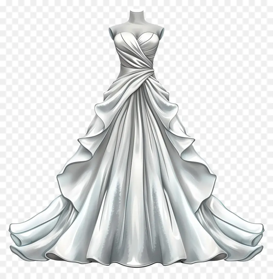 Vestido De Noche Vestido De Novia，Vestido Blanco PNG