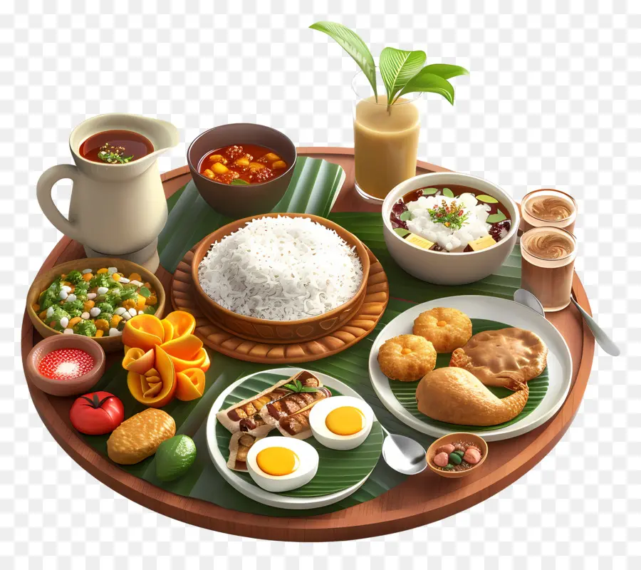 Desayuno Kerala，Comida Tradicional PNG