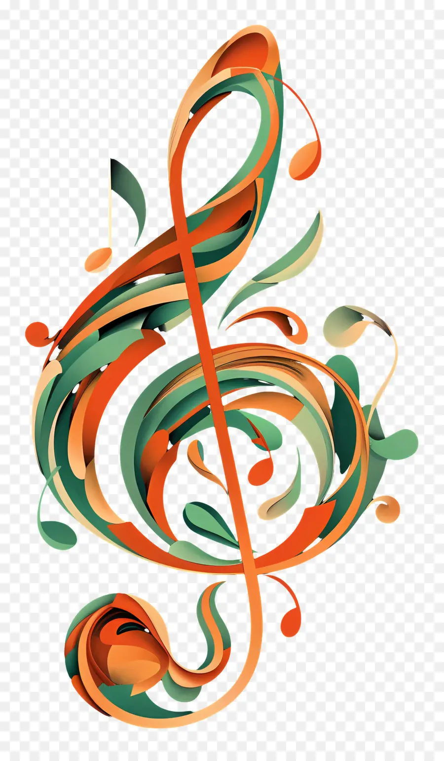 notas musicales arte abstracto