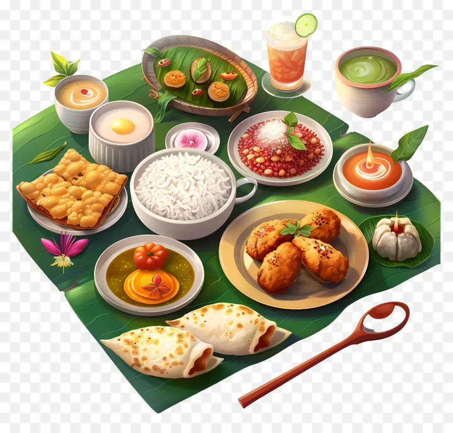 Desayuno De Kerala，La Cocina India PNG