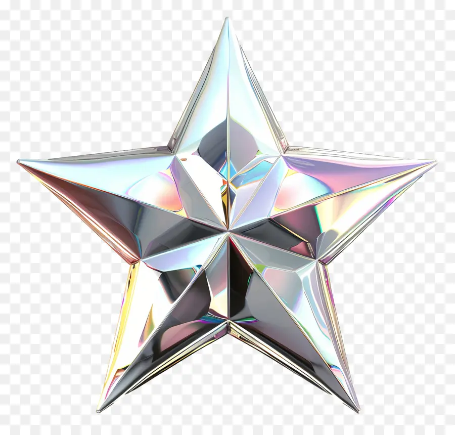 La Estrella De Plata，Superficie Brillante PNG