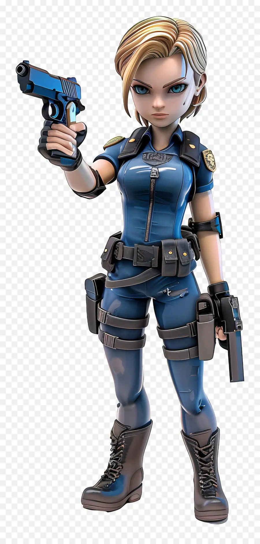 Figura De Jill Valentine，Mujer Policía PNG