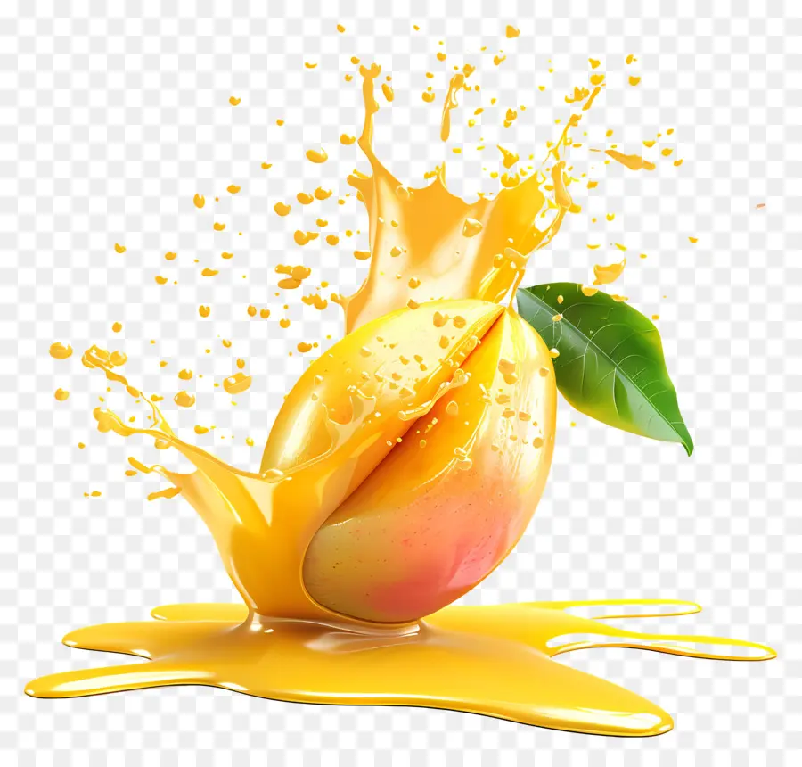 Mango Splash，Jugo De Naranja PNG