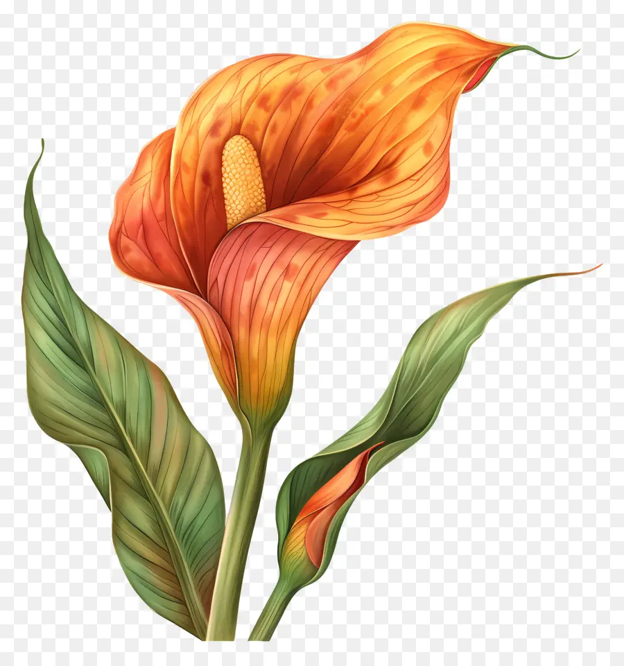 Calla Lily，Flor De Naranja PNG