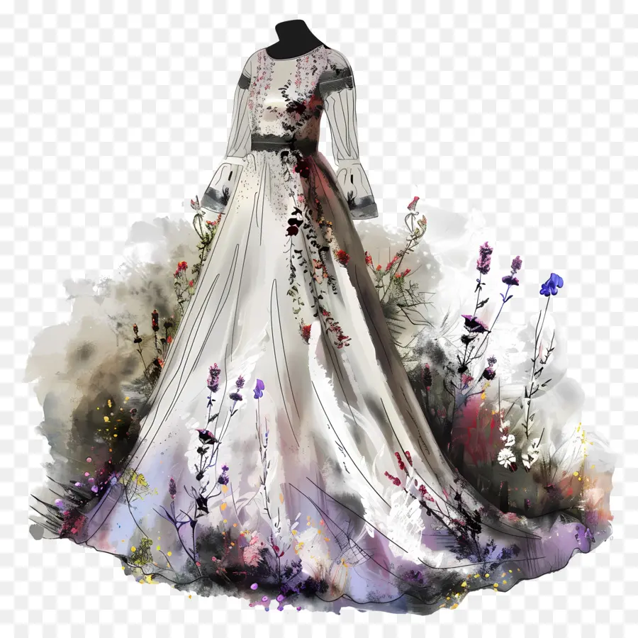 Vestido De Novia Bohemio，Vestido De Novia PNG