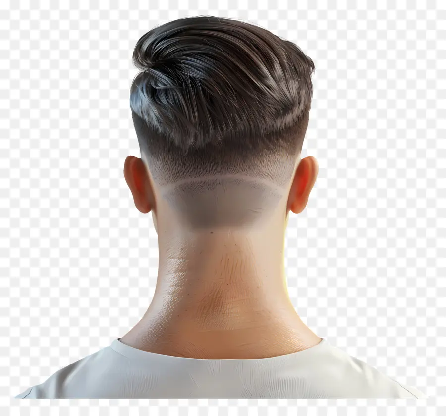 Corte De Pelo Corto De Fade Medio，Hombre PNG