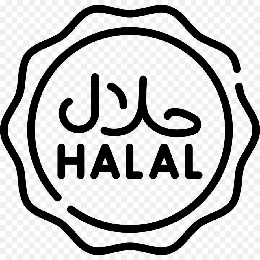 Halal Logotipo，Silueta PNG