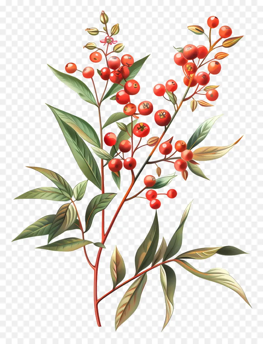 Nandina Domestica，Planta PNG