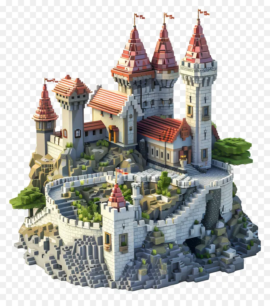 Castillo De Minecraft，Castillo PNG