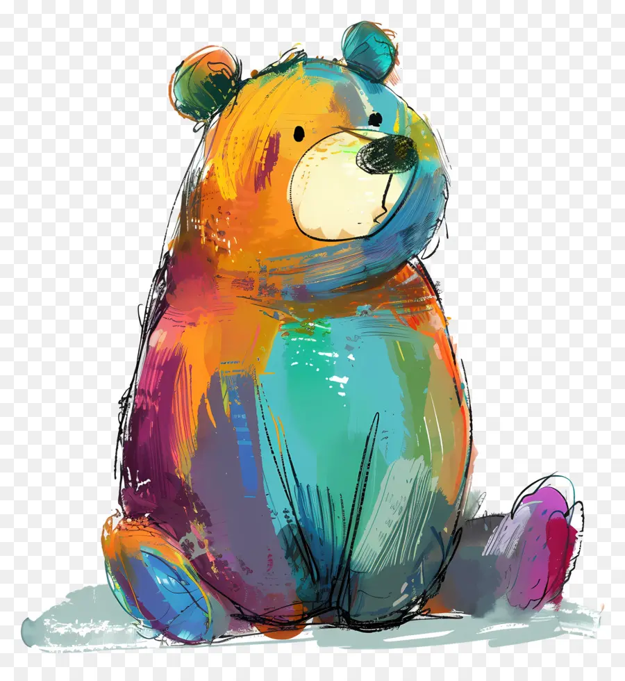 Cartoon Bear，Oso PNG