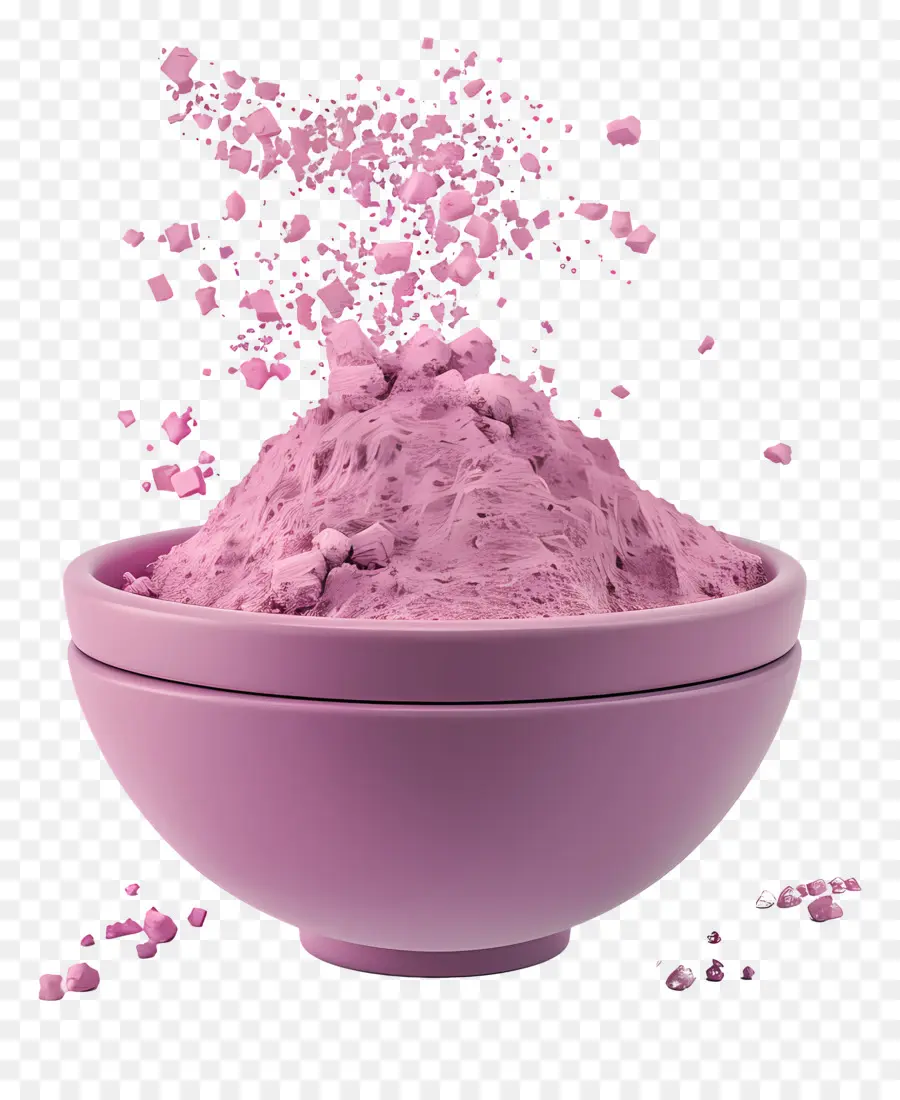 La Proteína En Polvo，Polvo De Color Rosa PNG