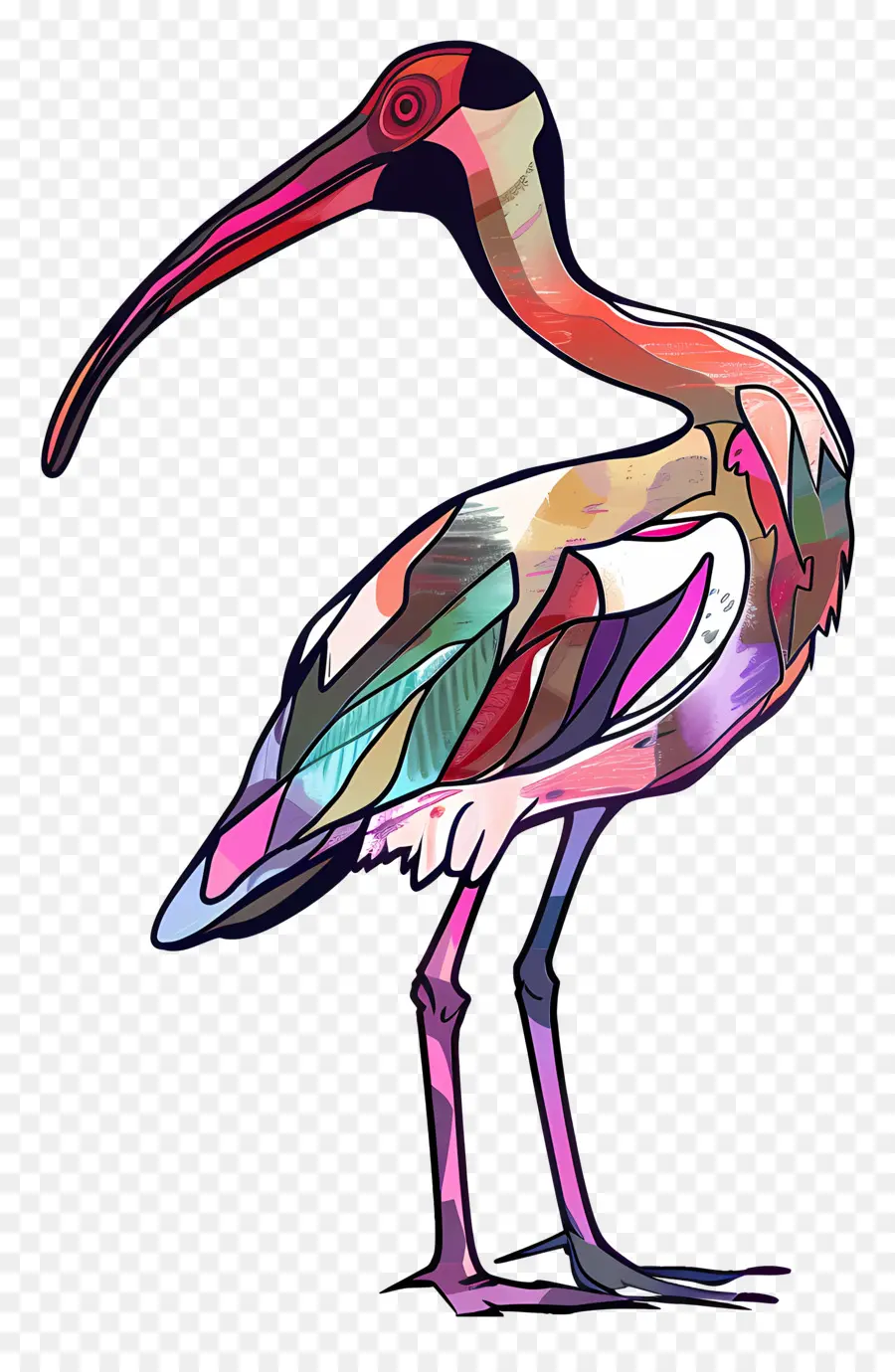 Ibis，Pájaro Colorido PNG