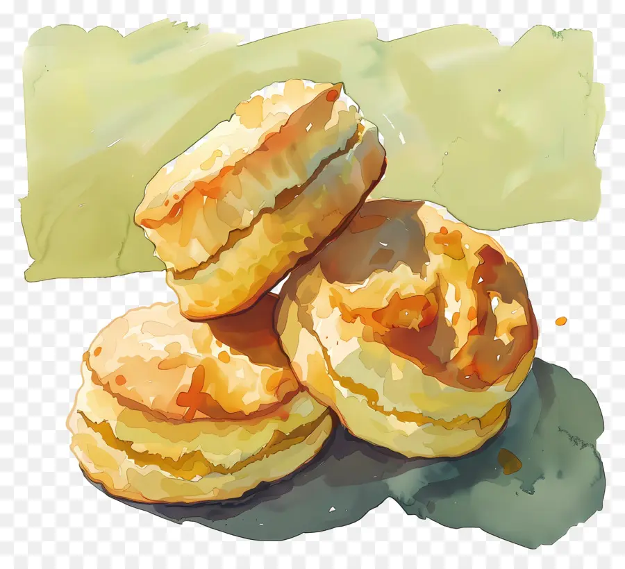 Scones，Pintura A La Acuarela PNG