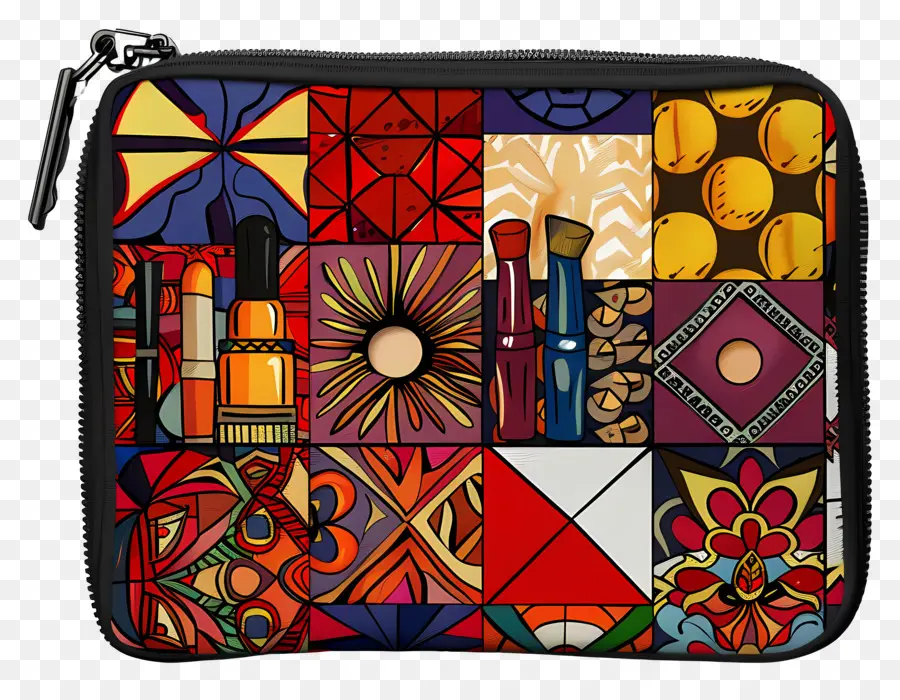 Bolsa De Maquillaje，Cartera Colorida PNG