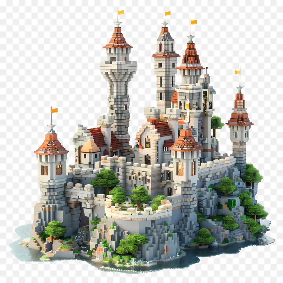 Castillo Minecraft，Castillo PNG