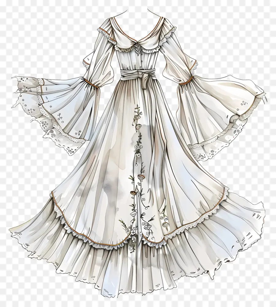 Vestido De Novia Bohemio，Vestido De Novia PNG